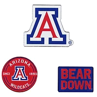 WinCraft  Arizona Wildcats 3-Pack Premium Fridge Magnet Set