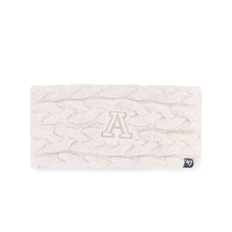 Bandeau en tricot naturel Core & Inline Latte pour femme '47 Arizona Wildcats