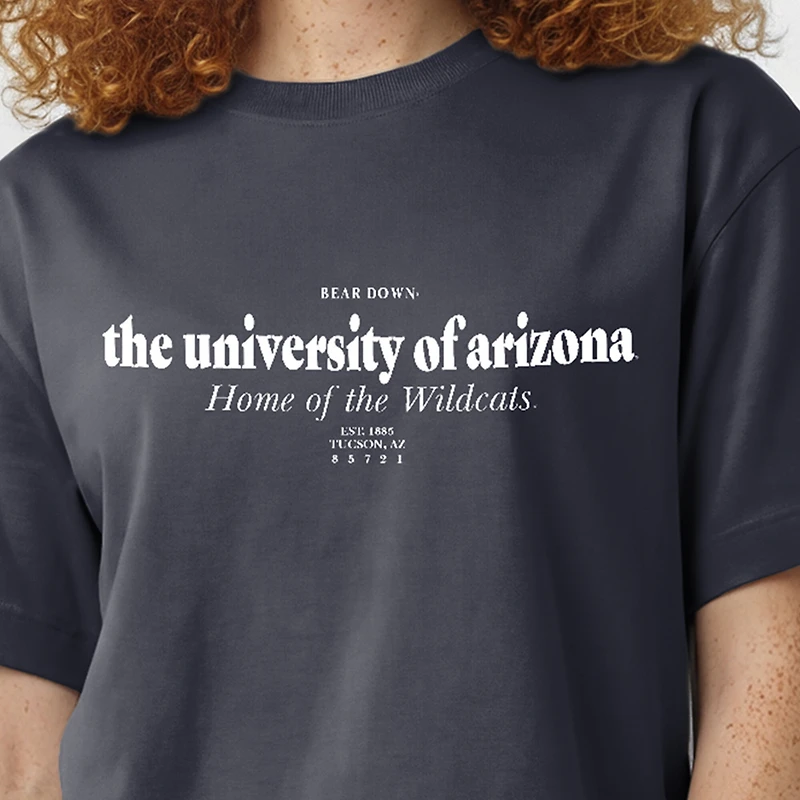 Women's Champion Navy Arizona Wildcats Home Wordmark T-Shirt