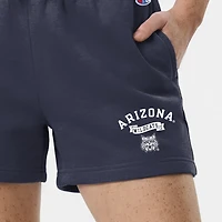 Women's Champion  Navy Arizona Wildcats Powerblend Elastic Waist Shorts