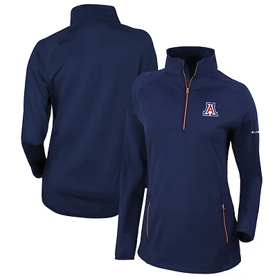 Pull-over Outward Nine à fermeture éclair quart de tour pour femme Columbia Navy Arizona Wildcats