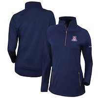 Pull-over Outward Nine à fermeture éclair quart de tour pour femme Columbia Navy Arizona Wildcats