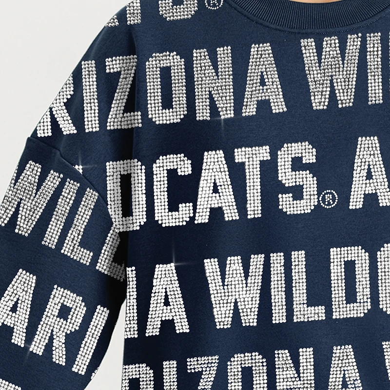 Sweat-shirt Hype Era bleu marine Gameday Couture des Arizona Wildcats pour femme
