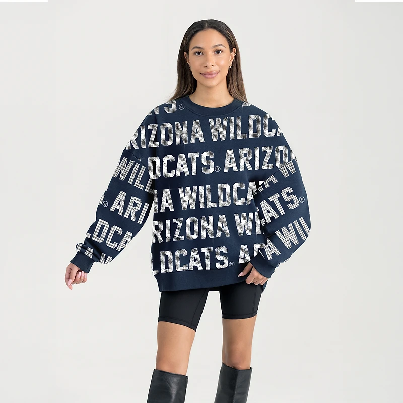 Sweat-shirt Hype Era bleu marine Gameday Couture des Arizona Wildcats pour femme
