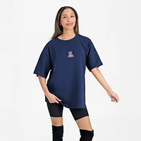 Women's Gameday Couture Navy Arizona Wildcats Oversized Back at Ya T-Shirt