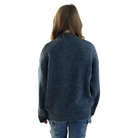 Women's Gameday Social  Navy Arizona Wildcats Oversized Varsity Sweater