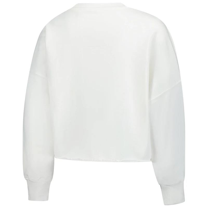 Women's Gameday Social White Arizona Wildcats Phipps Cropped Sweatshirt