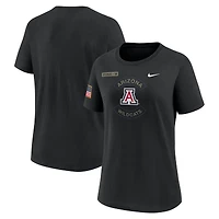 Women's Nike Black Arizona Wildcats 2025 Military Appreciation Dri-FIT T-Shirt