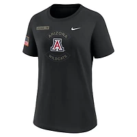 Women's Nike Black Arizona Wildcats 2025 Military Appreciation Dri-FIT T-Shirt