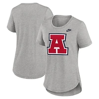 T-shirt Nike Heather Grey Arizona Wildcats Legacy Tri-Blend pour femme