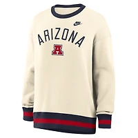 Sweat-shirt Nike Arizona Wildcats oversize Legacy Arch Phoenix, couleur naturelle, pour femme