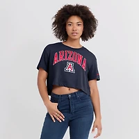 Women's Nike Navy Arizona Wildcats Athletic Prep Arch Dri-FIT Cropped T-Shirt