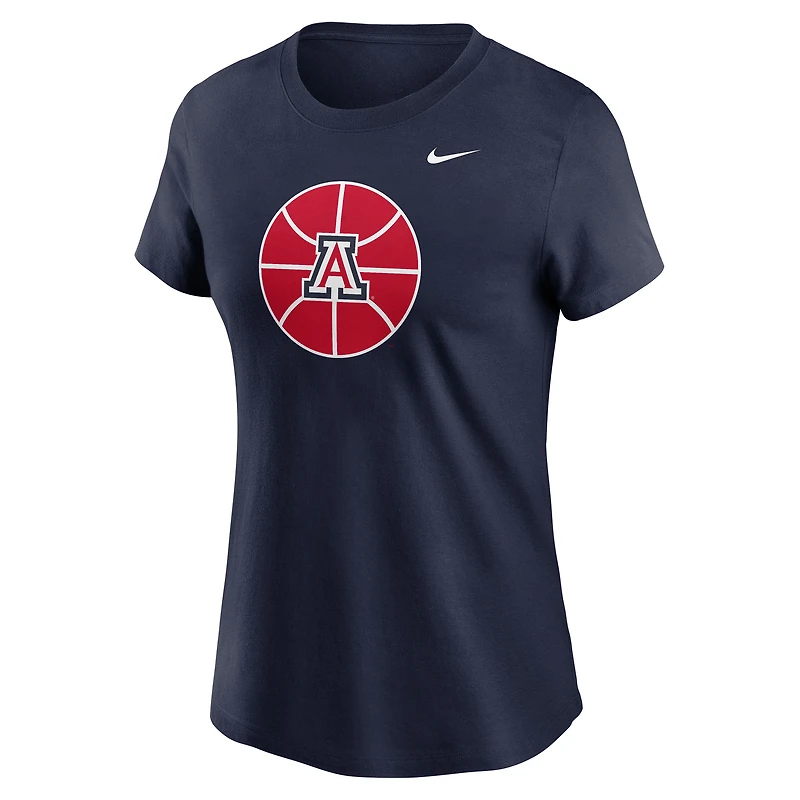 T-shirt de basket-ball Nike bleu marine Arizona Wildcats pour femme