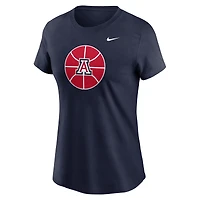 T-shirt de basket-ball Nike bleu marine Arizona Wildcats pour femme