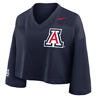 Maillot court Nike bleu marine Arizona Wildcats en maille Dri-FIT pour femme