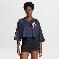 Women's Nike Navy Arizona Wildcats Cropped Mesh Dri-FIT Fashion Jersey