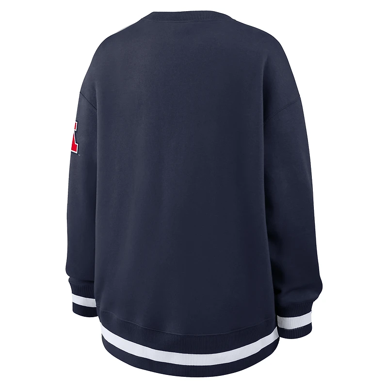 Women's Nike Navy Arizona Wildcats Oversized Legacy Phoenix Sweatshirt
