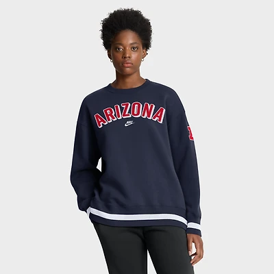 Sweat-shirt Nike bleu marine Arizona Wildcats surdimensionné Legacy Phoenix pour femme