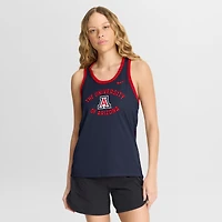 Women's Nike Navy Arizona Wildcats Uni Name Tri-Blend Dri-FIT Tank Top