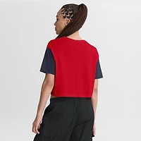 T-shirt court Nike Dri-FIT rouge/bleu marine pour femme, motif Arizona Wildcats