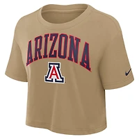 T-shirt court Nike Tan Arizona Wildcats Athletic Prep Arch Dri-FIT pour femme