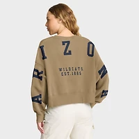 Sweat-shirt Nike Tan surdimensionné Phoenix 2-Hit pour femme des Wildcats de l'Arizona