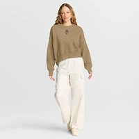 Women's Nike Tan Arizona Wildcats Oversized Phoenix 2-Hit Pullover Sweatshirt