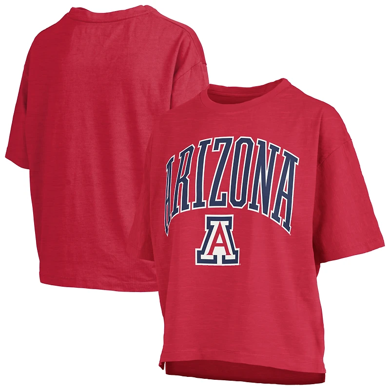 Women's Pressbox  Red Arizona Wildcats Nelson T-Shirt