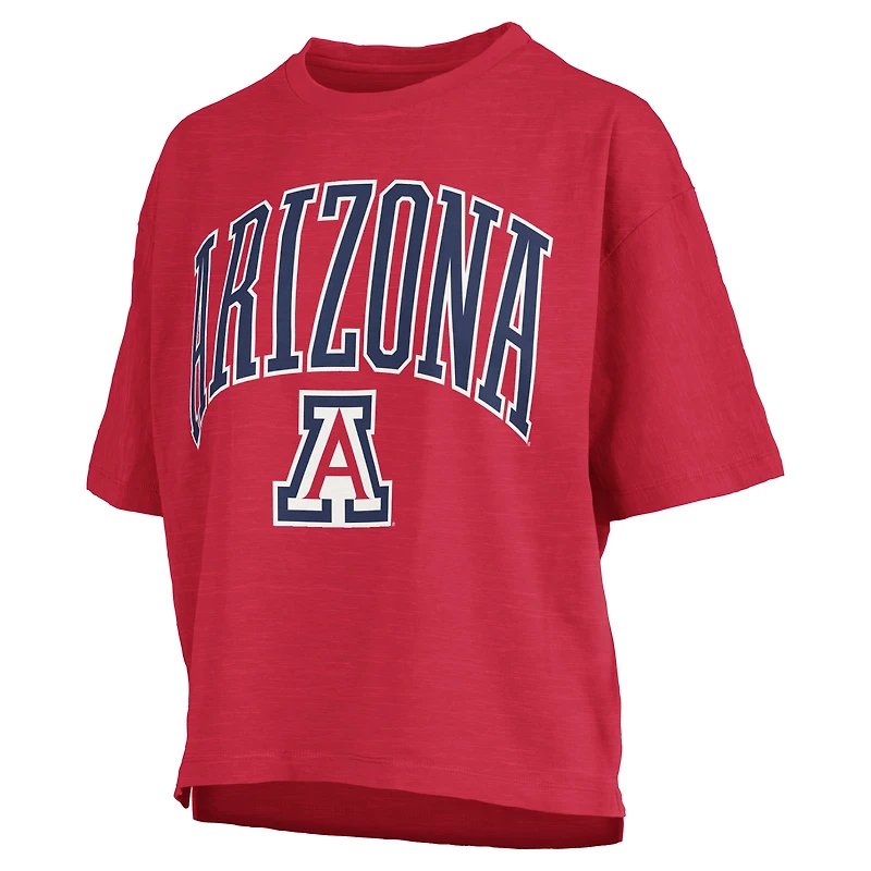 Women's Pressbox  Red Arizona Wildcats Nelson T-Shirt