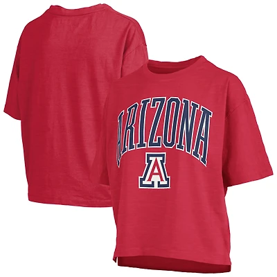 Women's Pressbox  Red Arizona Wildcats Nelson T-Shirt