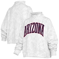 Sweat-shirt à col montant camouflage blanc Arizona Wildcats de Pressbox pour femmes
