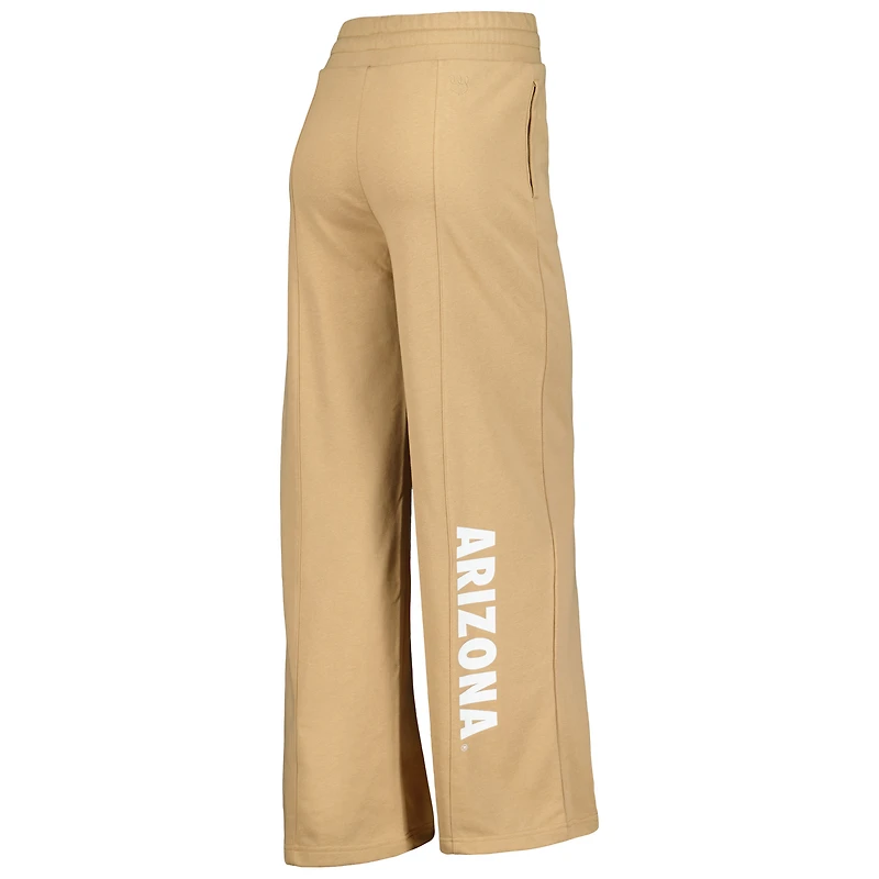 V106224 ARIZ TAN FEMME LUXE 23 LOUNGE CROP CREW LS & LARGE JAMBE SWEAT ENSEMBLE BEDLADSLP