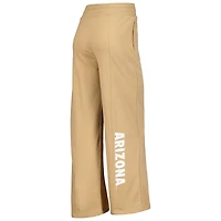 V106224 ARIZ TAN FEMME LUXE 23 LOUNGE CROP CREW LS & LARGE JAMBE SWEAT ENSEMBLE BEDLADSLP