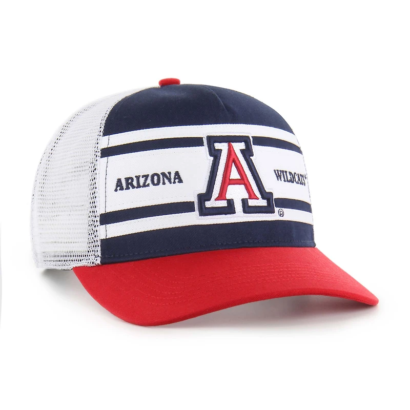 Youth '47 Navy/Red Arizona Wildcats Super Stripe Hitch Adjustable Trucker Hat