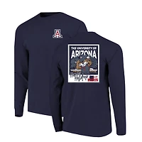 Youth  Navy Arizona Wildcats Snowy Polaroid Long Sleeve T-Shirt