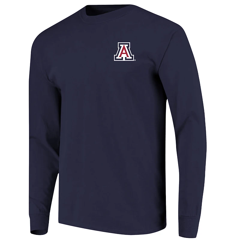 Youth Navy Arizona Wildcats Snowy Polaroid Long Sleeve T-Shirt