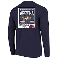 T-shirt à manches longues Snowy Polaroid pour jeunes, bleu marine, Arizona Wildcats