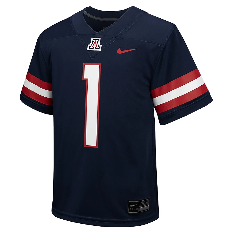 Youth Nike #1 Navy Arizona Wildcats Untouchable Football Jersey