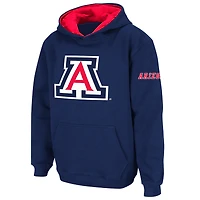 Chandail à capuchon gros logo des Wildcats de l'Arizona Stadium Athletic pour jeune, bleu marine