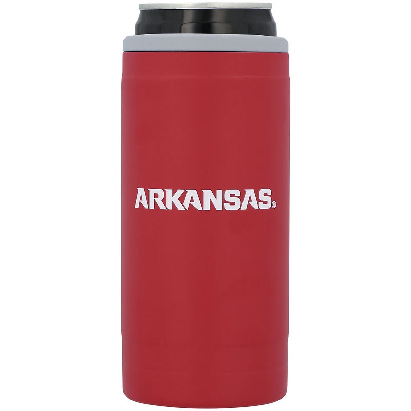 Arkansas Razorbacks 12oz. Flipside Powdercoat Slim Can Cooler