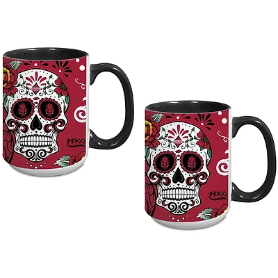 Arkansas Razorbacks Two-Pack Dia De Los Muertos Mug Set