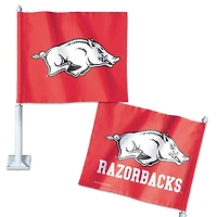 Drapeau de voiture double face Arkansas Razorbacks WinCraft 12" x 15"