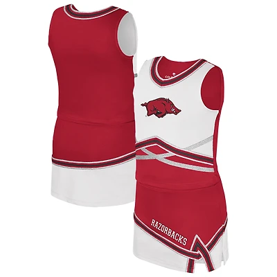Ensemble deux pièces pour jeunes filles du Colosseum Cardinal Arkansas Razorbacks Lollipop Park Cheer