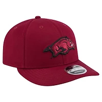 Casquette Snapback 9FIFTY Low Profile New Era Cardinal Arkansas Razorbacks pour homme