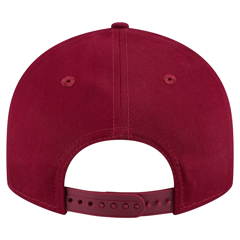 Casquette Snapback 9FIFTY Low Profile New Era Cardinal Arkansas Razorbacks pour homme