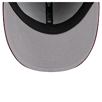 Casquette Snapback 9FIFTY Low Profile New Era Cardinal Arkansas Razorbacks pour homme