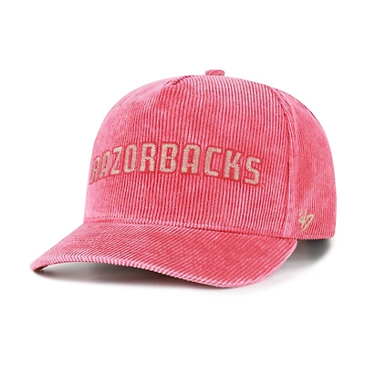 Men's '47 Cardinal Arkansas Razorbacks Reclaim Snow Wash Corduroy Hitch Adjustable Hat