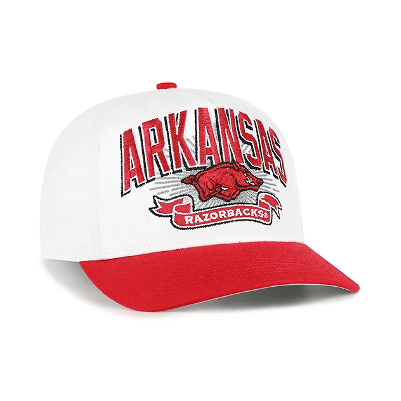 Casquette ajustable pour homme '47 Arkansas Razorbacks Prime Play Hitch blanche