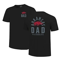 T-shirt noir pour homme Arkansas Razorbacks avec logo mascotte la fête des pères