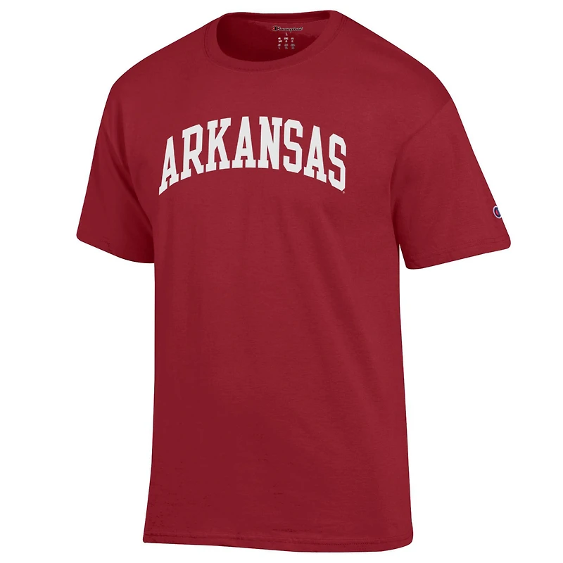 T-shirt basique Arch Cardinal Arkansas Razorbacks pour homme